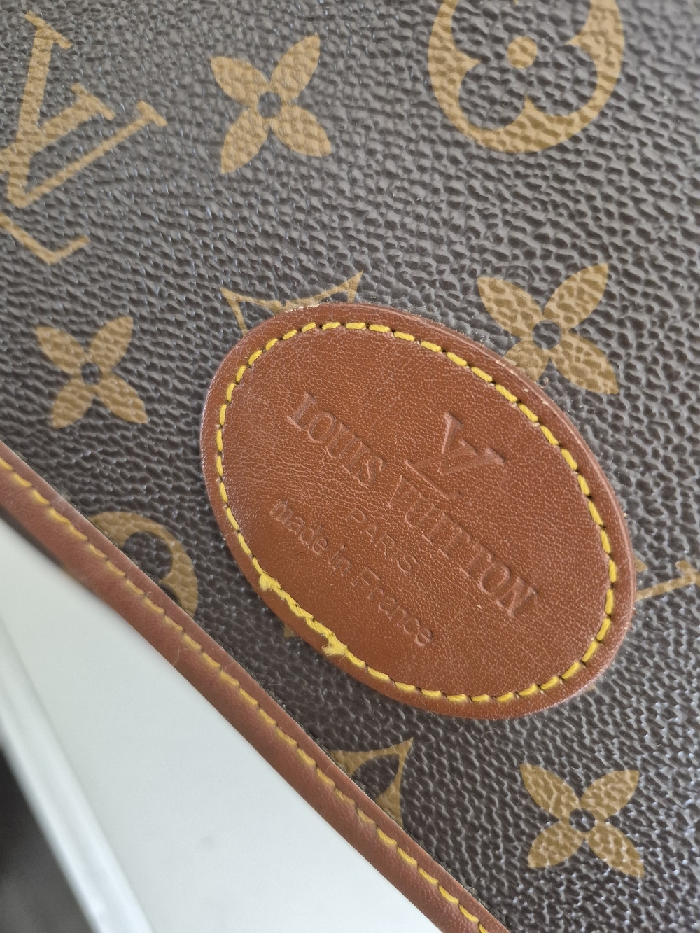 Very Vintage Louis Vuitton Brown Monogram Canvas Satchel Made In France - Picture 7 of 16